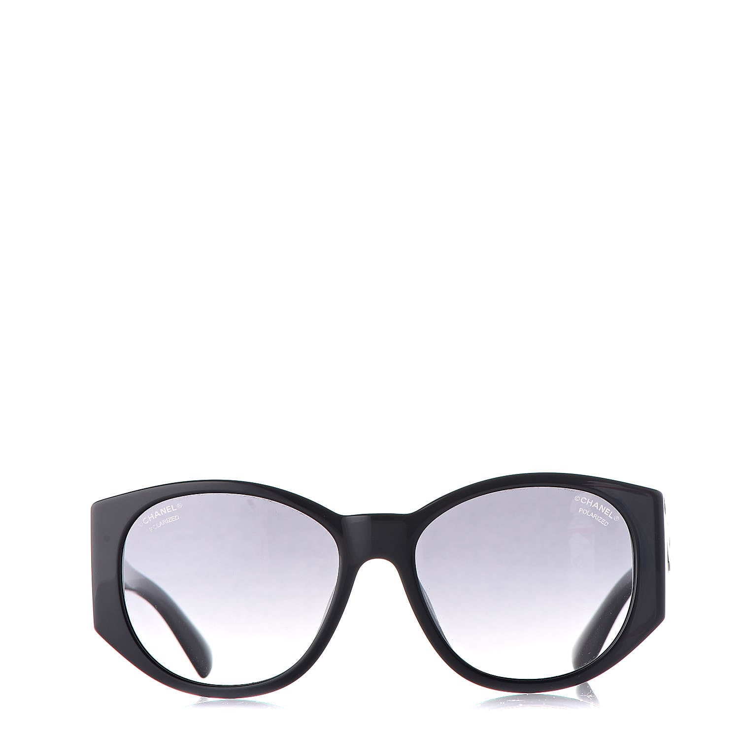 Chanel Oval Sunglasses 5411-A Black 2 of 9