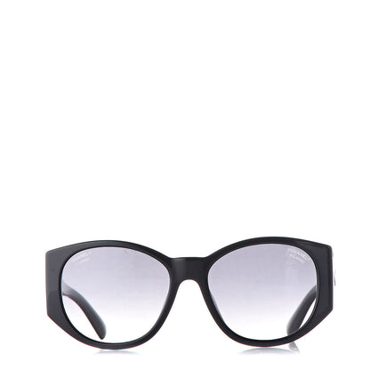 Chanel Oval Sunglasses 5411-A Black 2 of 9