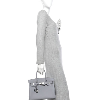 Hermes Togo BIRKIN 30 Gris Pantin 2 of 10