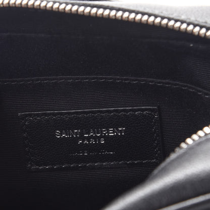 Saint Laurent Lambskin Monogram Lou Belt Bag Black 7 of 8