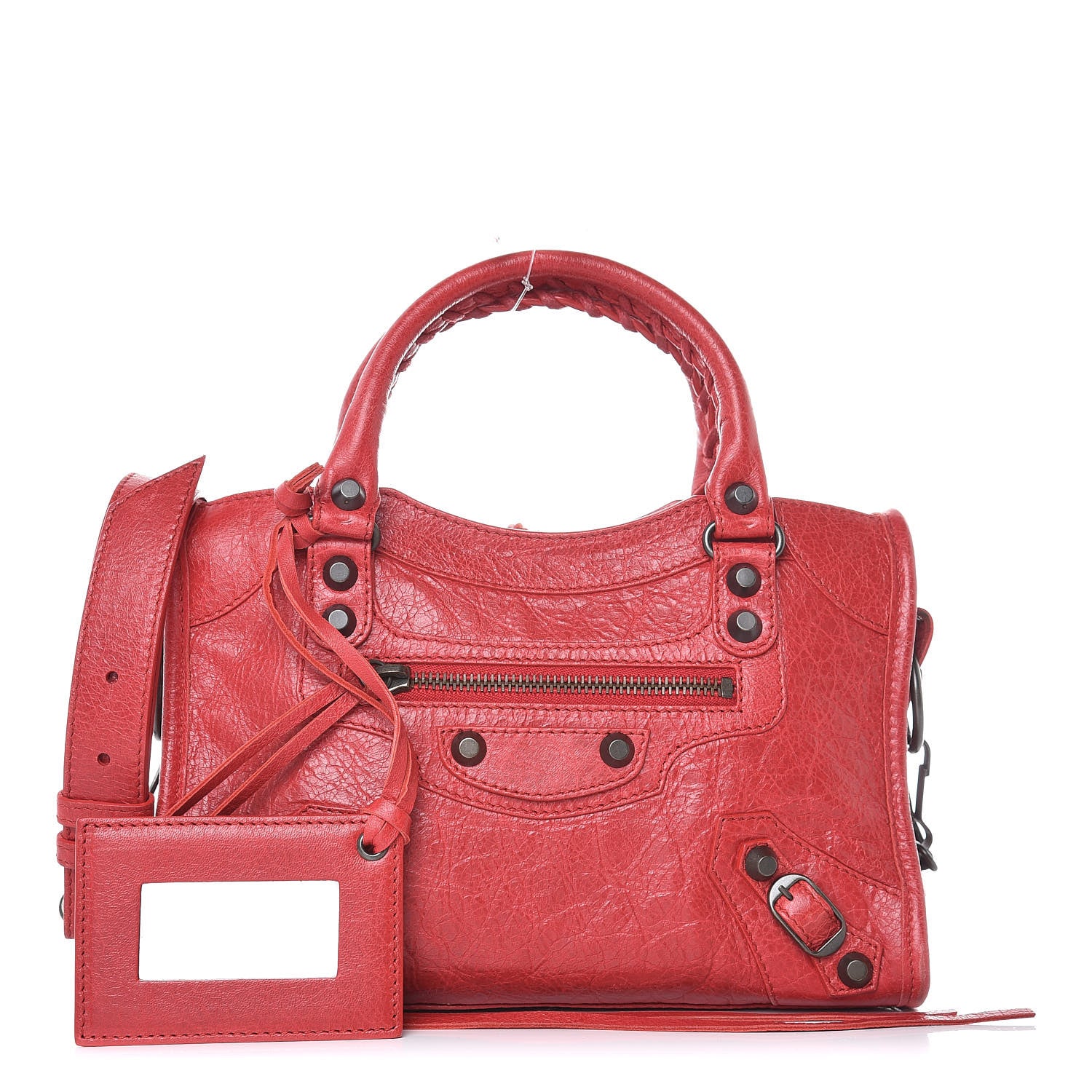 Balenciaga Agneau Classic Hardware Mini City Rouge Cardinal 1 of 11
