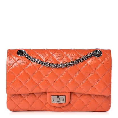 Chanel Patent Caviar Quilted 2.55 Reissue 225 Flap Orange 1 of 10
