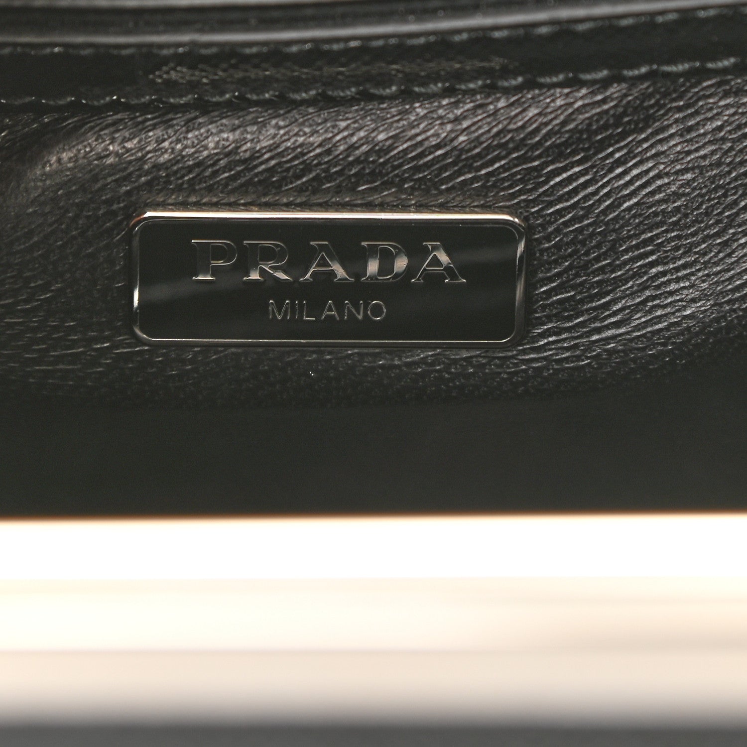 Prada Saffiano Vernice Top Handle Bag Black 6 of 7