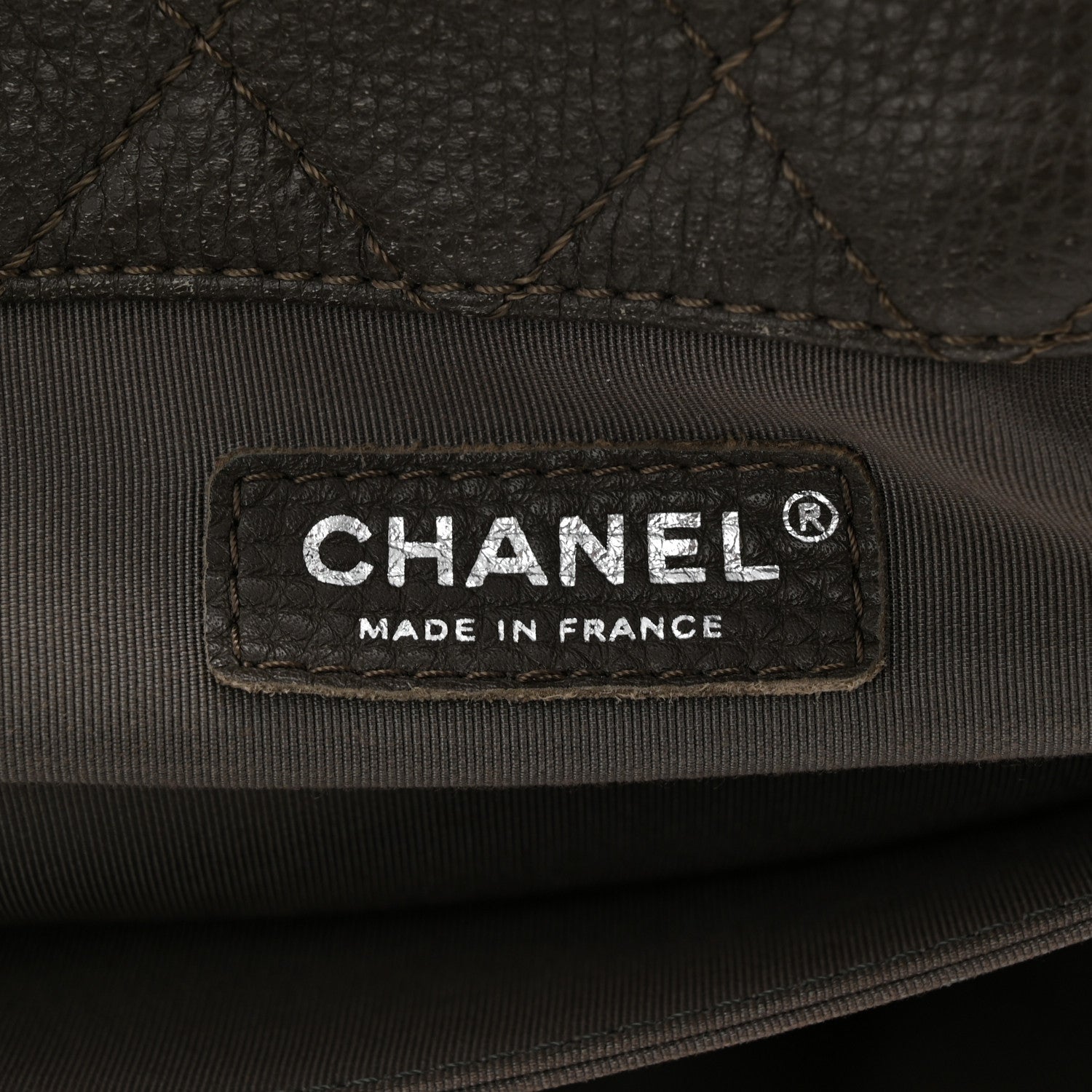 Chanel Calfskin Quilted XXL Travel Flap Bag Khaki 6 of 12