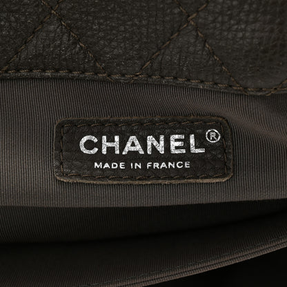 Chanel Calfskin Quilted XXL Travel Flap Bag Khaki 6 of 12