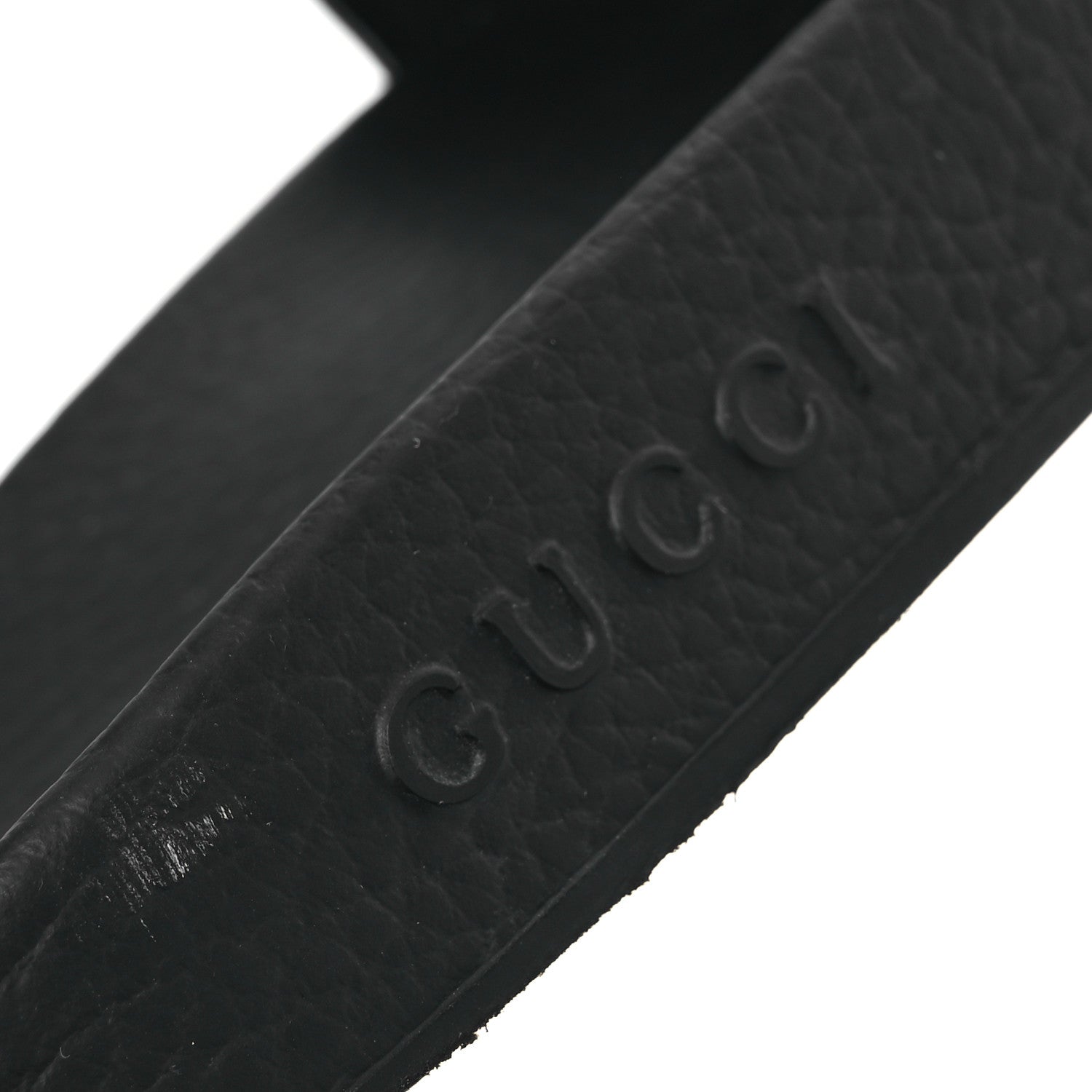 Gucci Rubber GG Monogram Mens Slide Sandals 11 Black 9 of 11