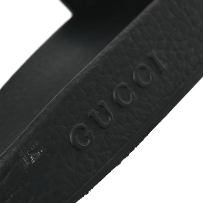 Gucci Rubber GG Monogram Mens Slide Sandals 11 Black 9 of 11