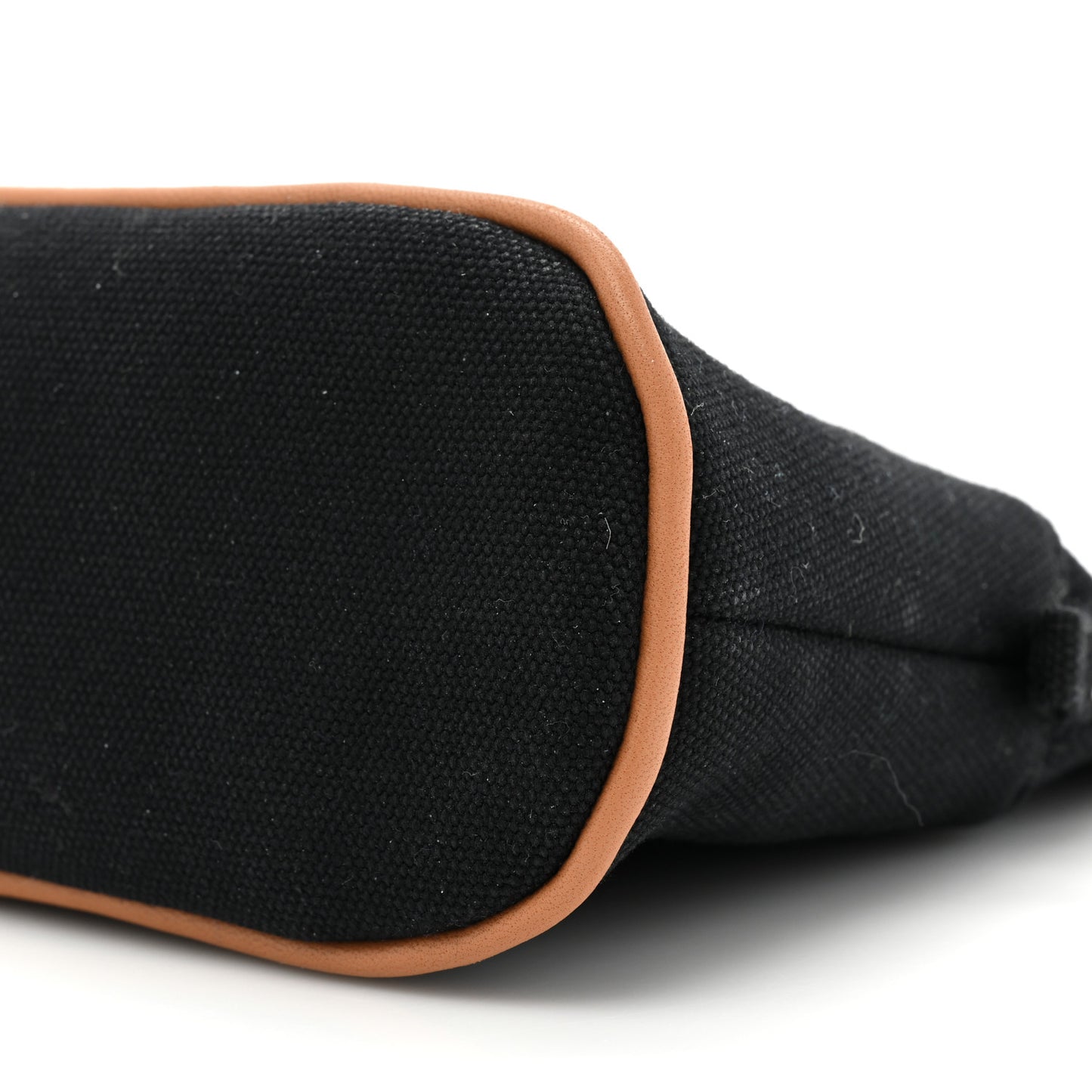 Cotton Canvas Mini Bolide Travel Cosmetic Pouch Black