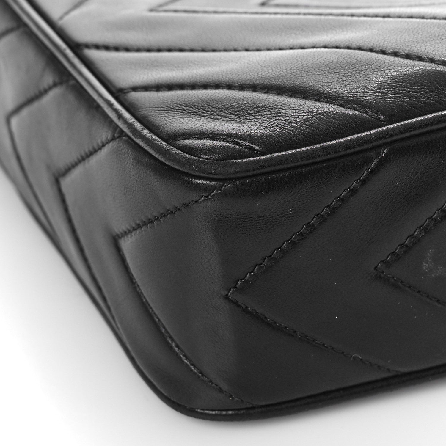 Chanel Lambskin Chevron Quilted Tassel Camera Case 7 of 9