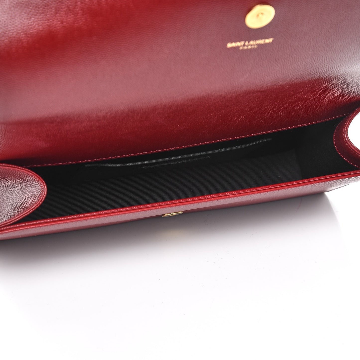 Grain De Poudre Classic Monogram Cassandre Clutch Red