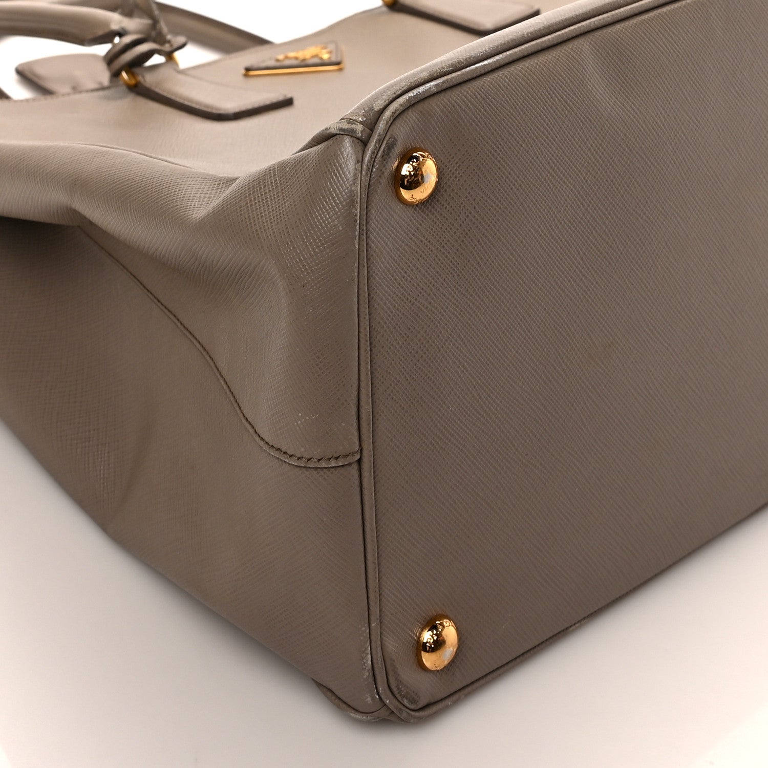 Prada Saffiano Medium Galleria Double Zip Tote Pomice 9 of 10
