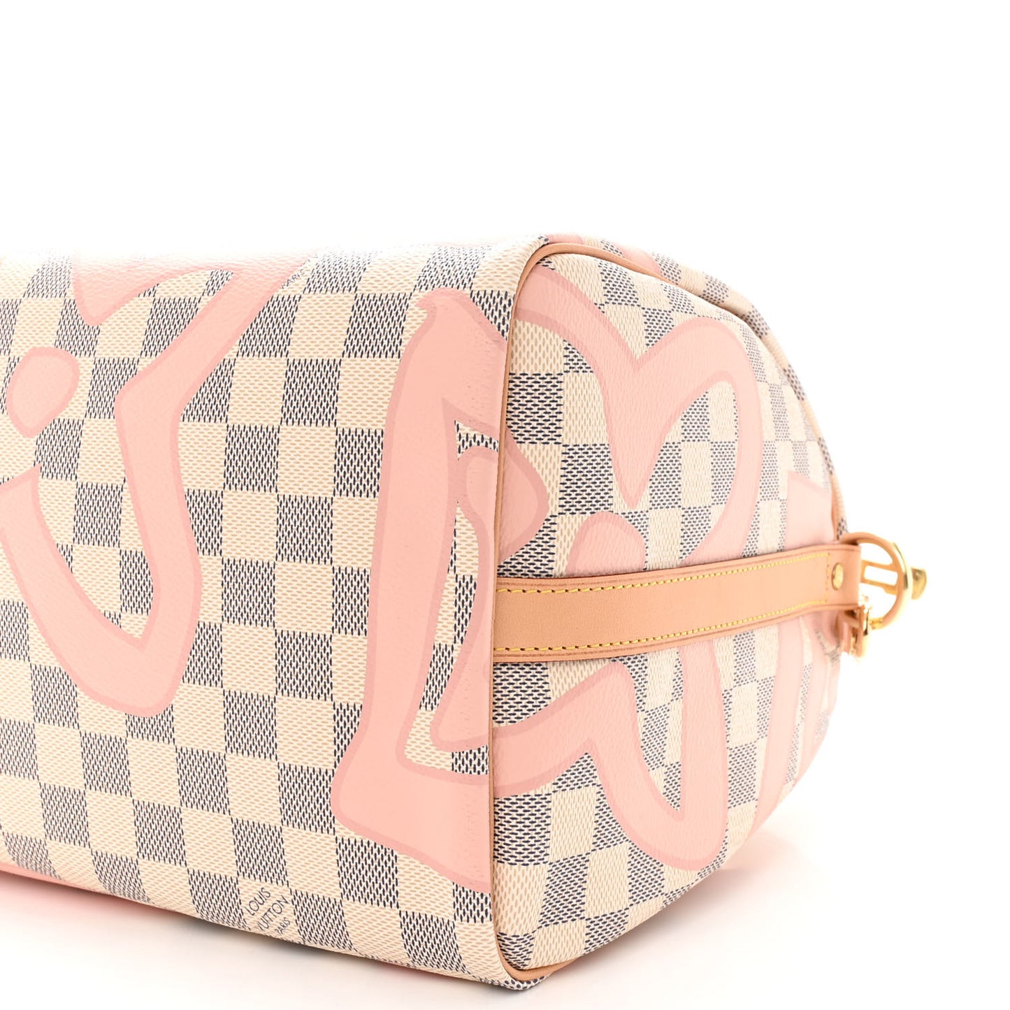Damier Azur Tahitienne Speedy Bandouliere 30 Rose Ballerine