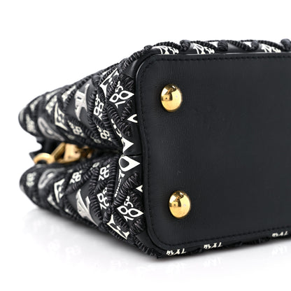Louis Vuitton Calfskin Since 1854 Embroidered Capucines PM Black 7 of 8