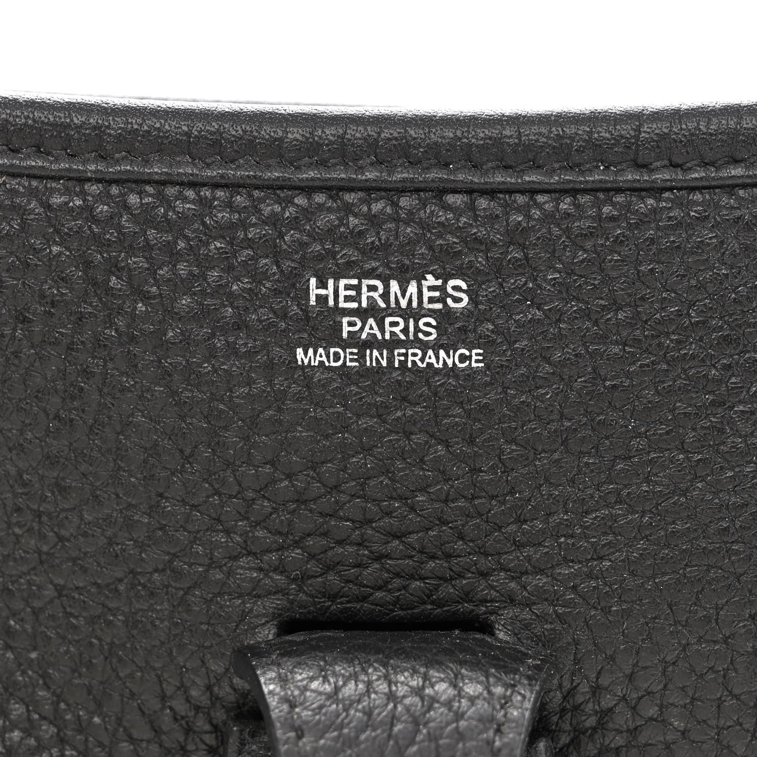 Hermes Taurillon Clemence Evelyne III PM Black 6 of 10