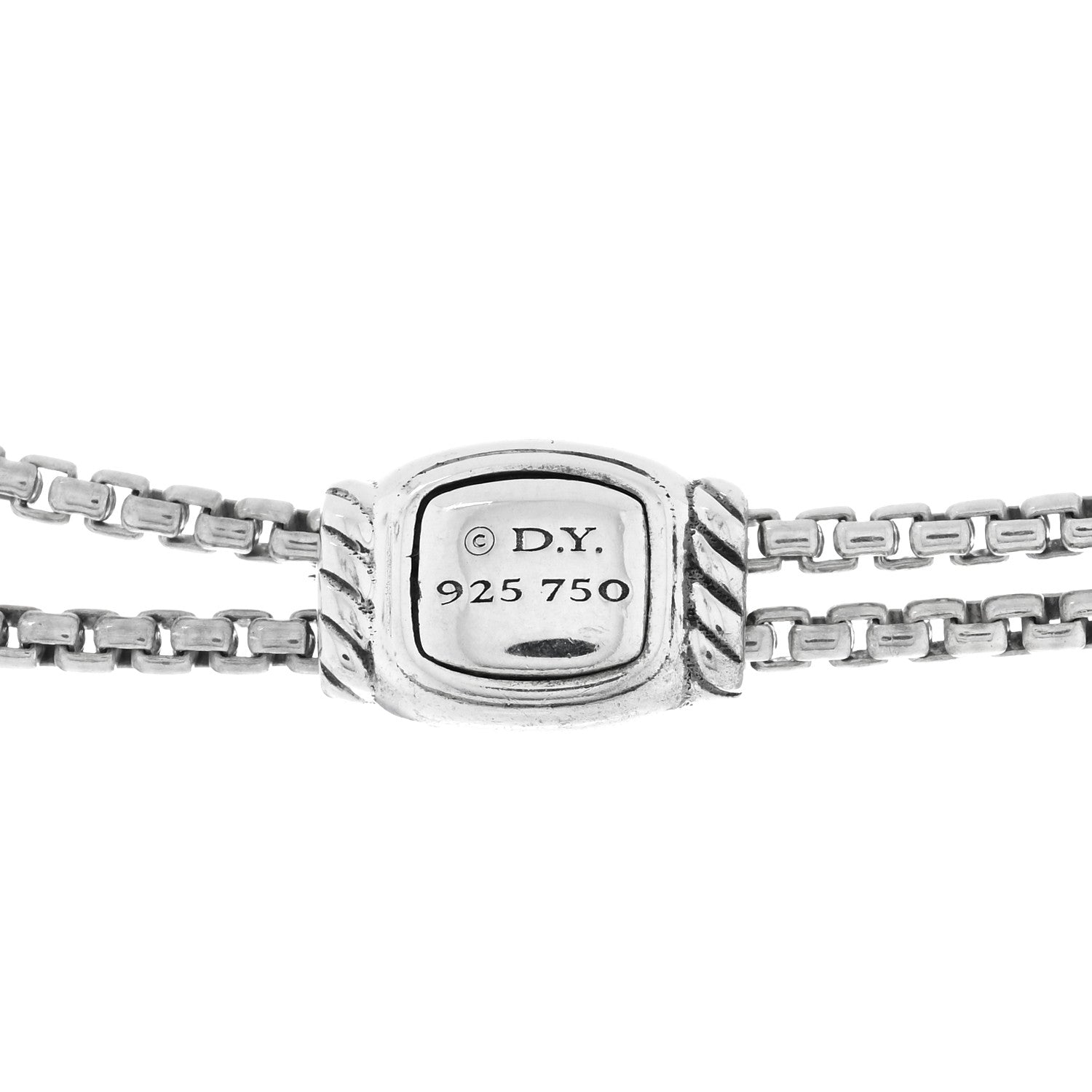 David Yurman Sterling Silver 18K Yellow Gold Diamond Helena Necklace 4 of 4