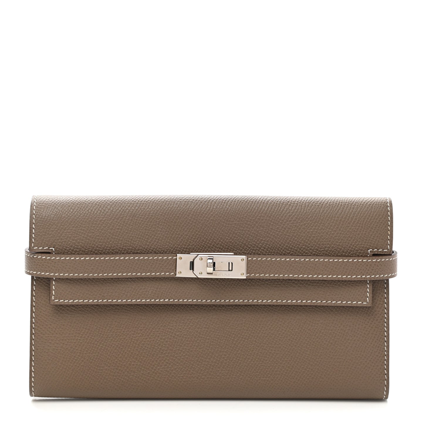 Epsom Kelly Longue Wallet Etoupe