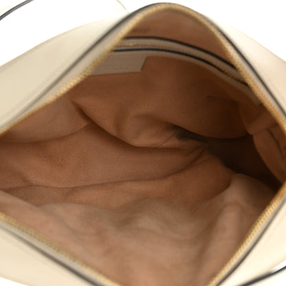 Gucci GG Supreme Monogram Small Horsebit 1955 Shoulder Bag Beige Mystic White 5 of 14