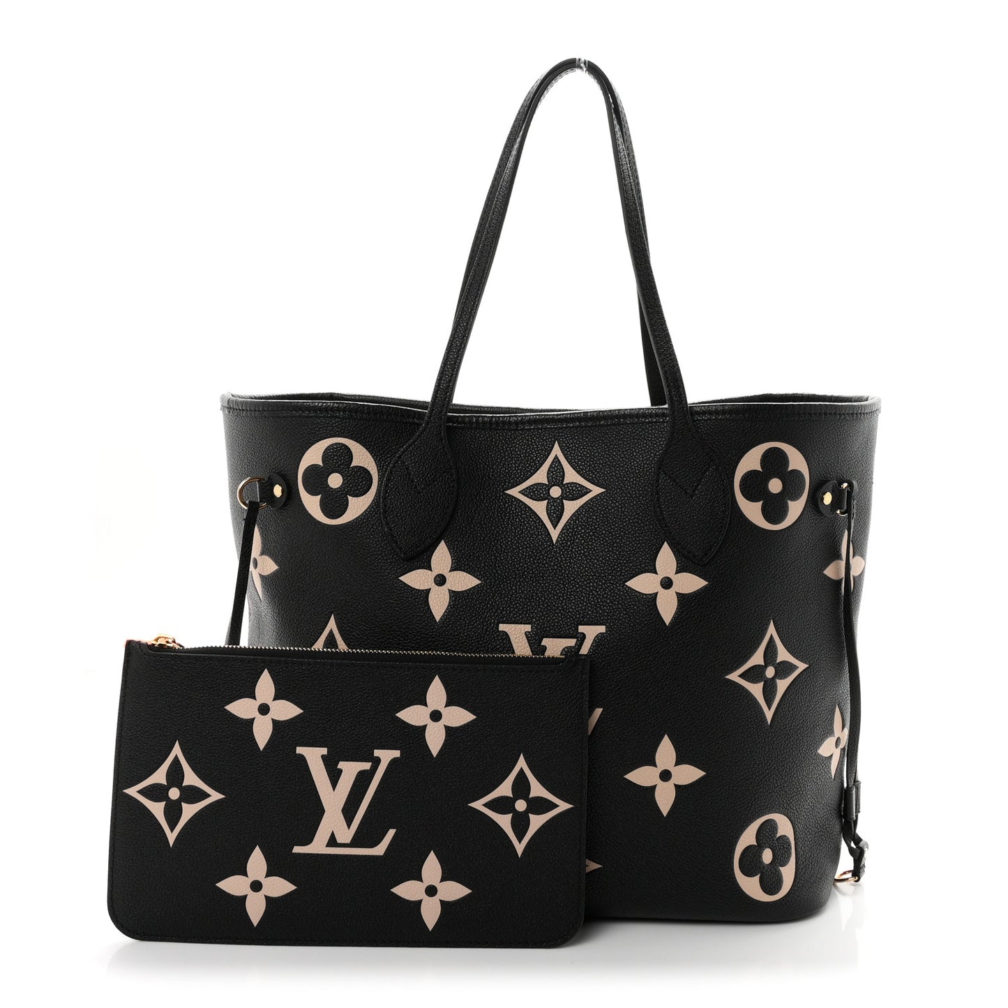 Empreinte Monogram Giant Neverfull MM Black Beige