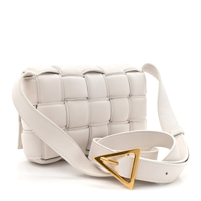 Bottega Veneta Nappa Maxi Intreccio Small Padded Cassette Crossbody Bag White 3 of 10