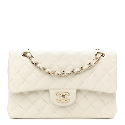 Chanel Caviar Quilted Small Double Flap White 1 of 8