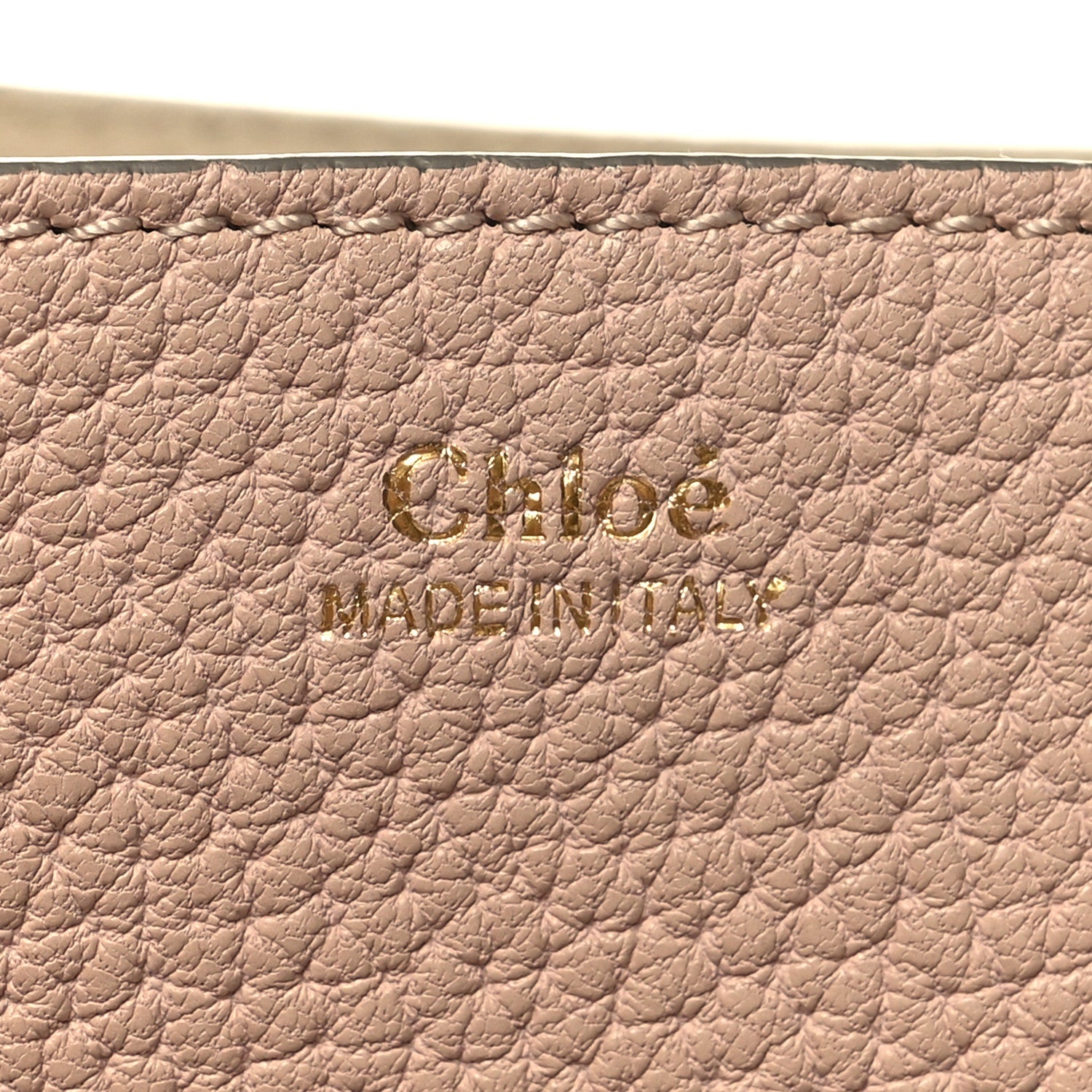 Chloe Grained Lambskin Medium Drew Shoulder Bag Cement Pink 6 of 10