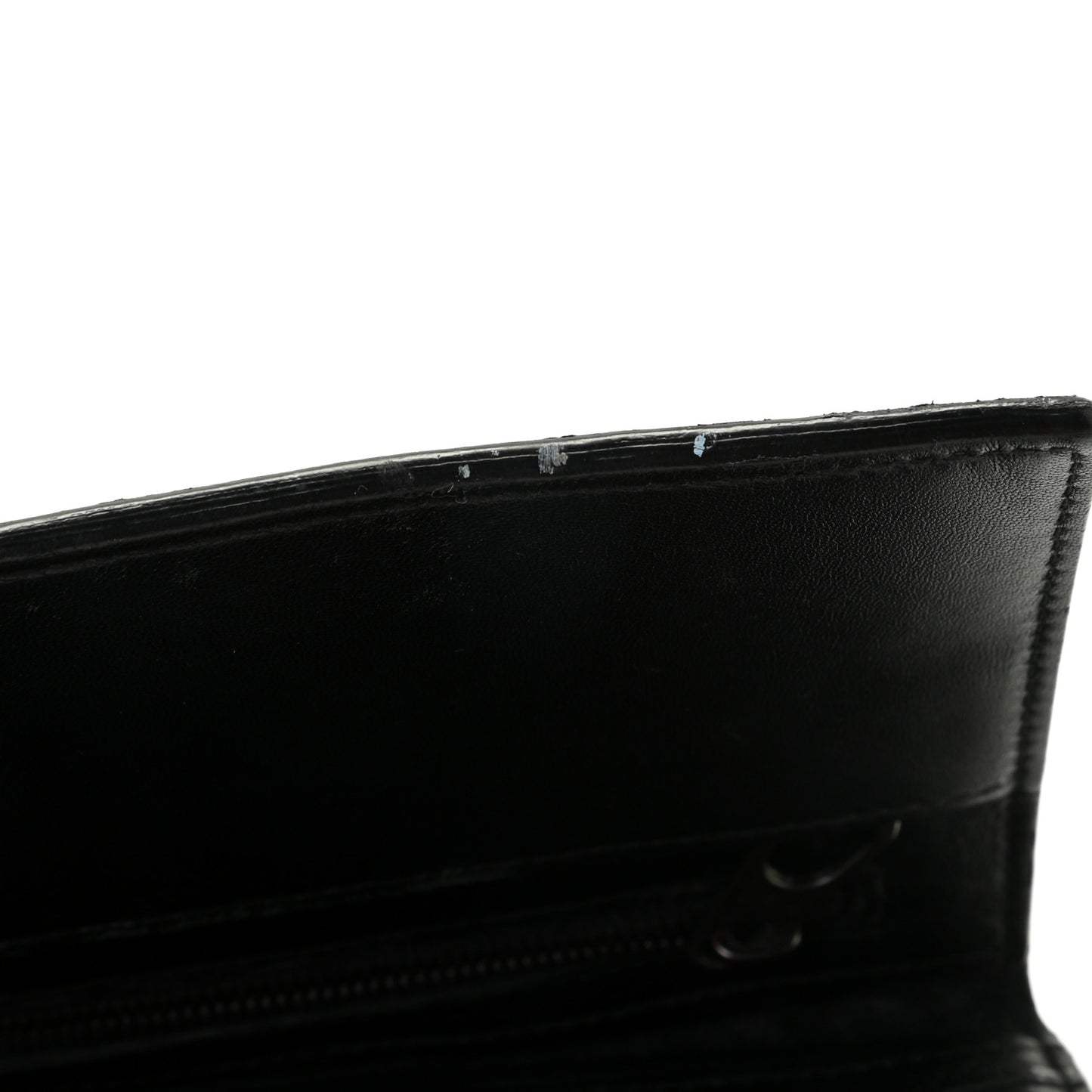 Nappa Intrecciato Long Bifold Wallet Black