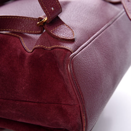 Gucci Suede Bamboo Backpack Purple 10 of 14