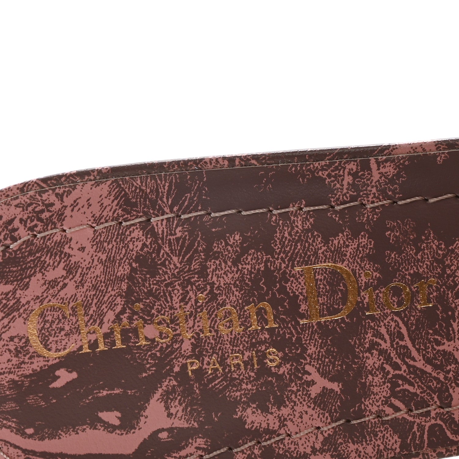 Christian Dior Canvas Toile De Jouy Embroidered Dway 35mm Slide Sandals 37 Quartz Grey 8 of 9