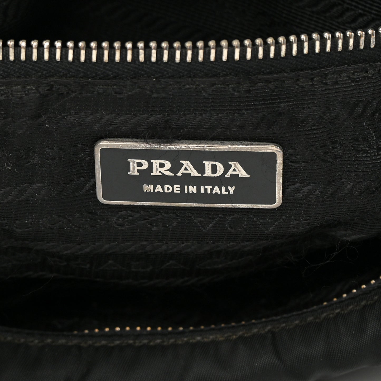 Tessuto Nylon Saffiano Sacca Shoulder Bag Black