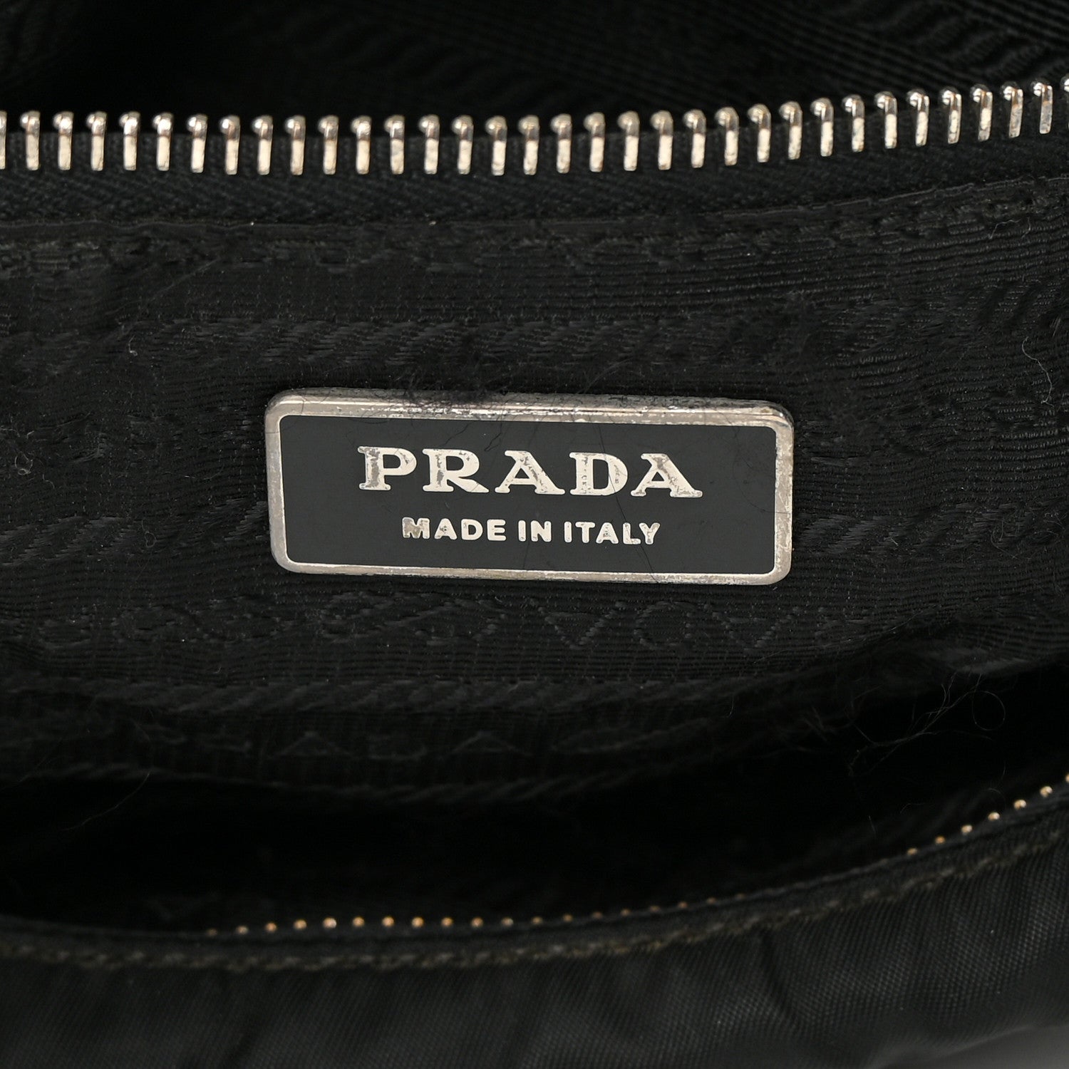 Prada Tessuto Nylon Saffiano Sacca Shoulder Bag Black 6 of 19