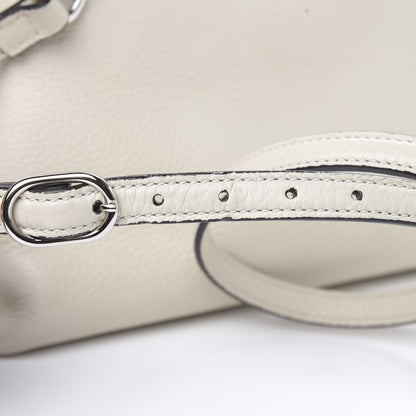 Gucci Cellarius Calfskin Small Bamboo Daily Top Handle Bag Mystic White 8 of 9