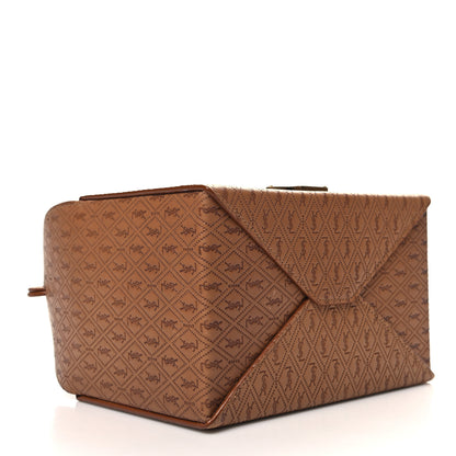 Saint Laurent Calfskin Monogram Take Away Box Dusty Vintage Brown Gold 4 of 11
