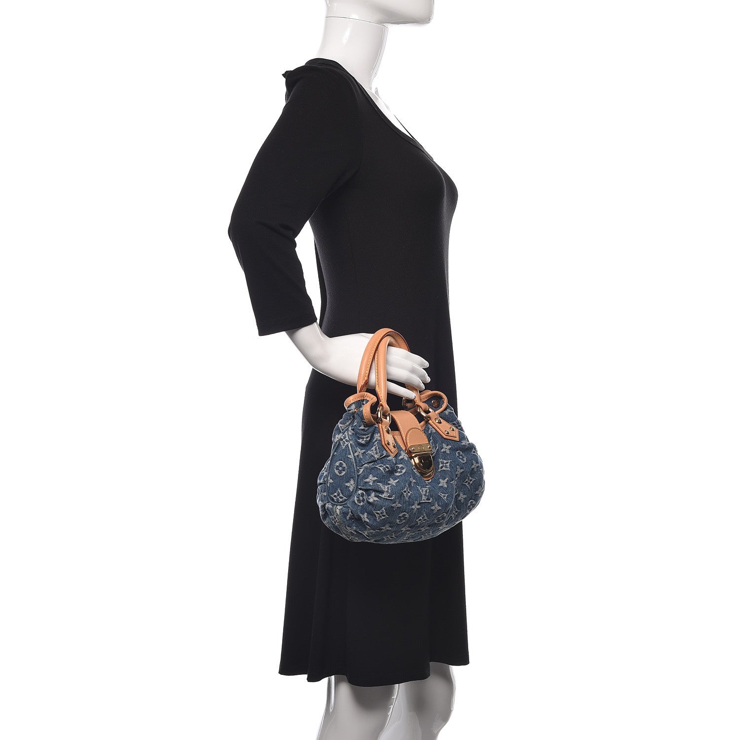 Louis Vuitton Monogram Denim Pleaty Blue 2 of 11