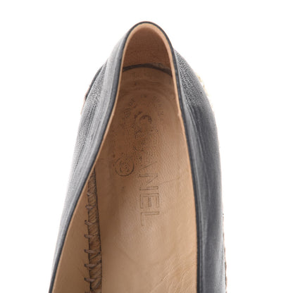 Chanel Lambskin CC Espadrilles 42 Black 8 of 16