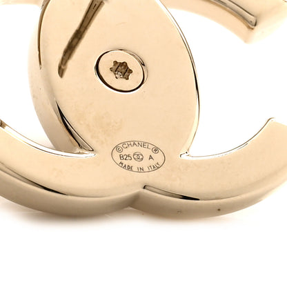 Chanel Metal CC Turnlock Earrings Gold 4 of 5