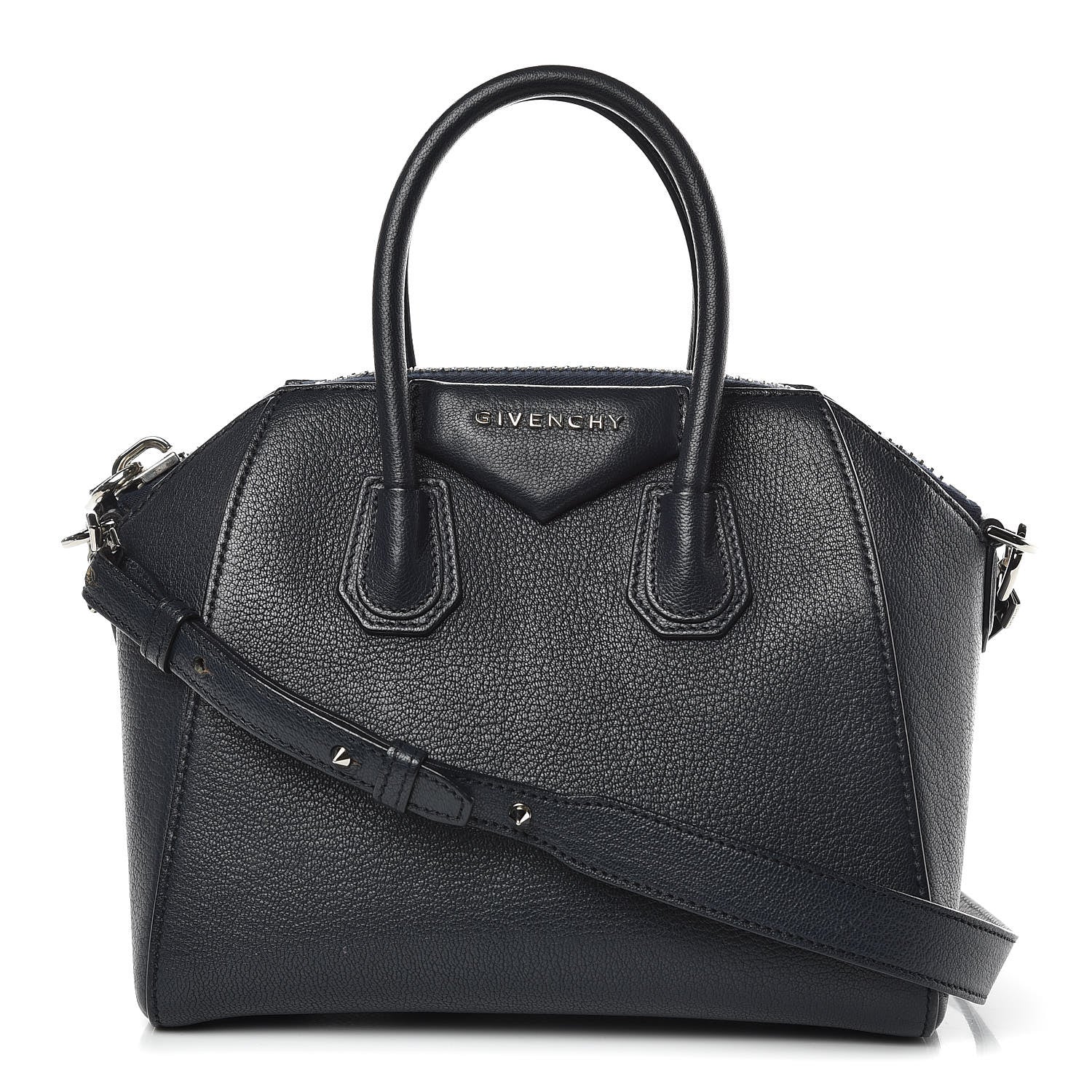Givenchy Sugar Goatskin Mini Antigona Navy 1 of 13