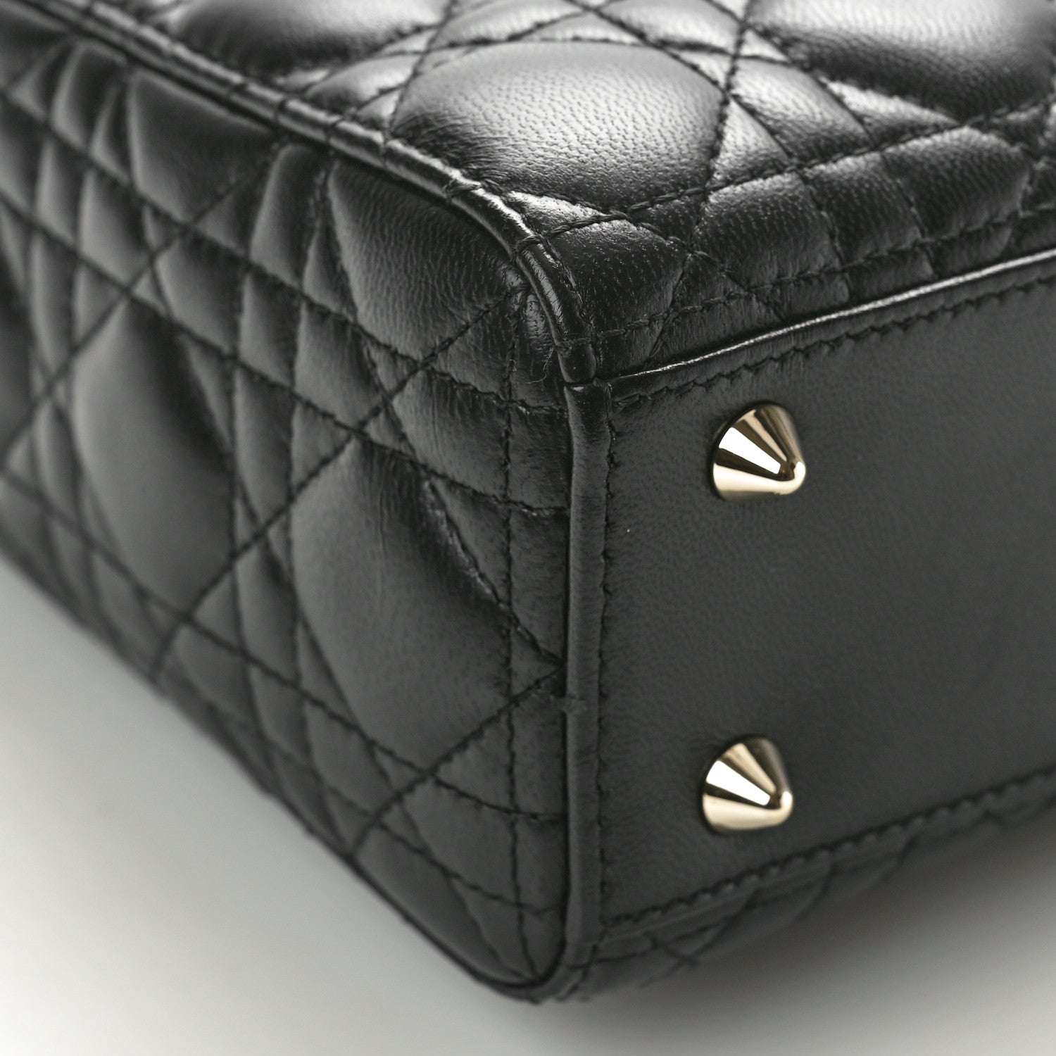 Christian Dior Lambskin Cannage Small My ABCDior Lady Dior Black 9 of 10