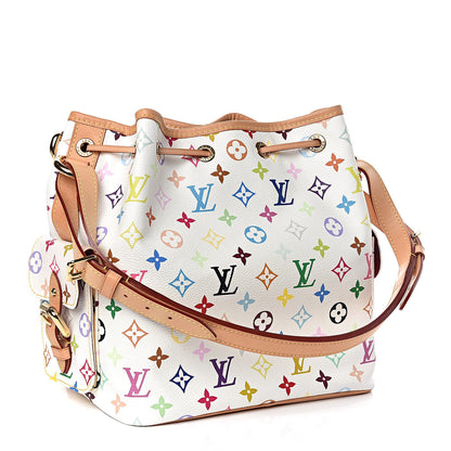 Louis Vuitton Monogram Multicolor Petit Noe White 3 of 8