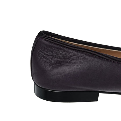 Chanel Lambskin Cap Toe Ballerina Flats 39 Prune 9 of 9