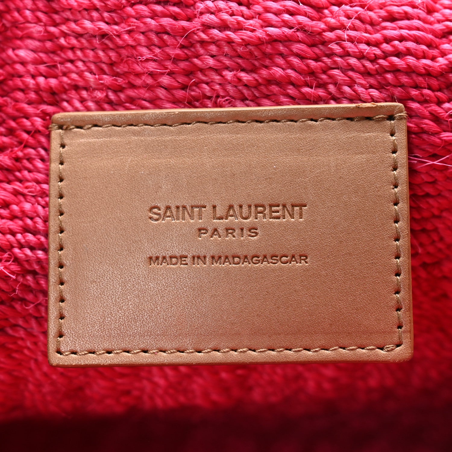 Saint Laurent Raffia Medium Monogram Kate Satchel Pink Glow 6 of 10