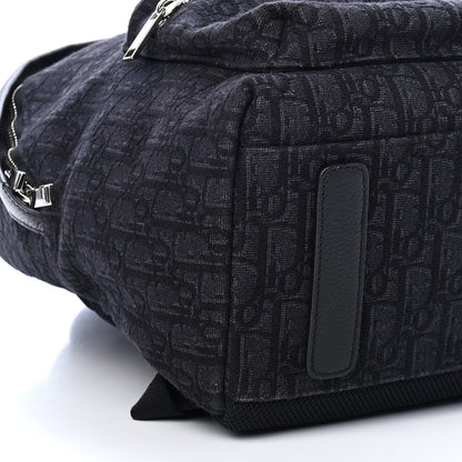 Christian Dior Oblique Calfskin Rider Backpack Black 7 of 8