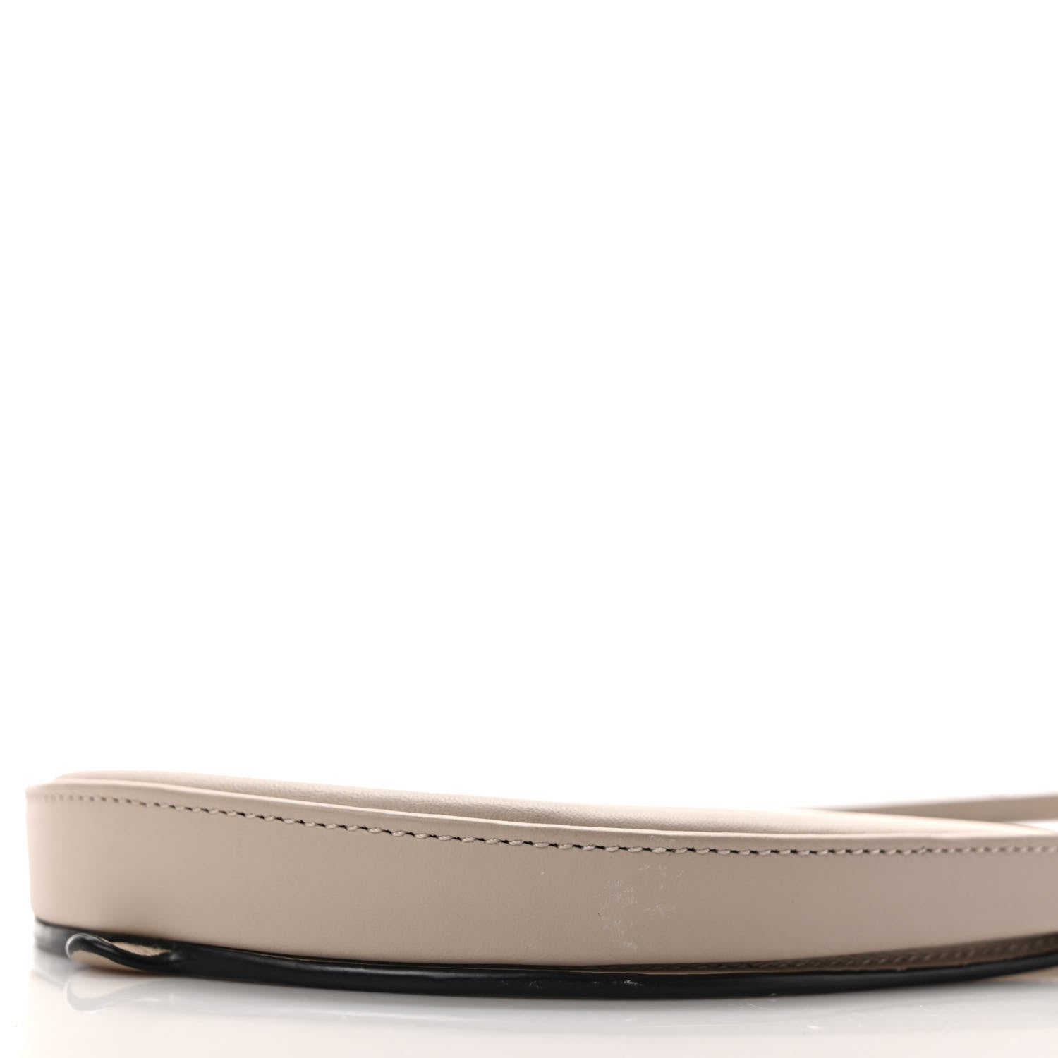 Loewe Buffed Calfskin Logo Embossed Small Heel Pouch Light Oat Tan 8 of 8