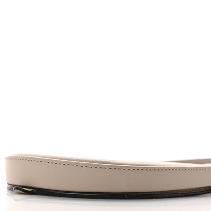 Loewe Buffed Calfskin Logo Embossed Small Heel Pouch Light Oat Tan 8 of 8