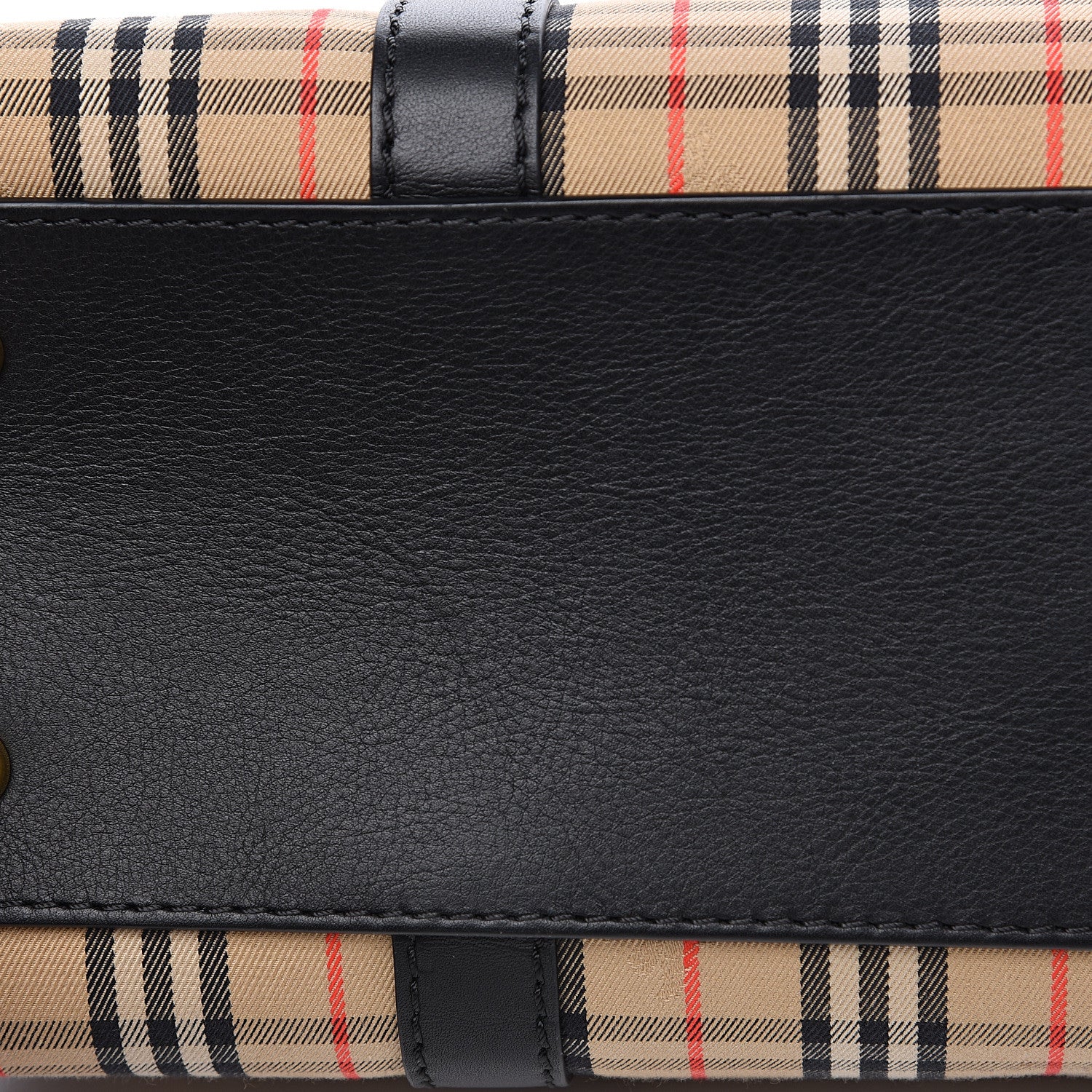 Burberry Calfskin Medium 1983 Knight Check Link Tote Brown 7 of 8