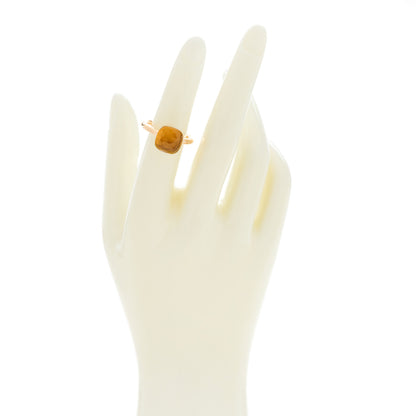 Pomellato 18K Rose White Gold Citrine Classic Nudo Ring 49 4.75 2 of 5