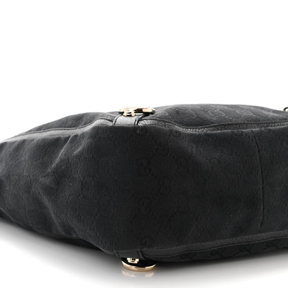 Gucci Monogram Small Abbey Tote Black 9 of 10