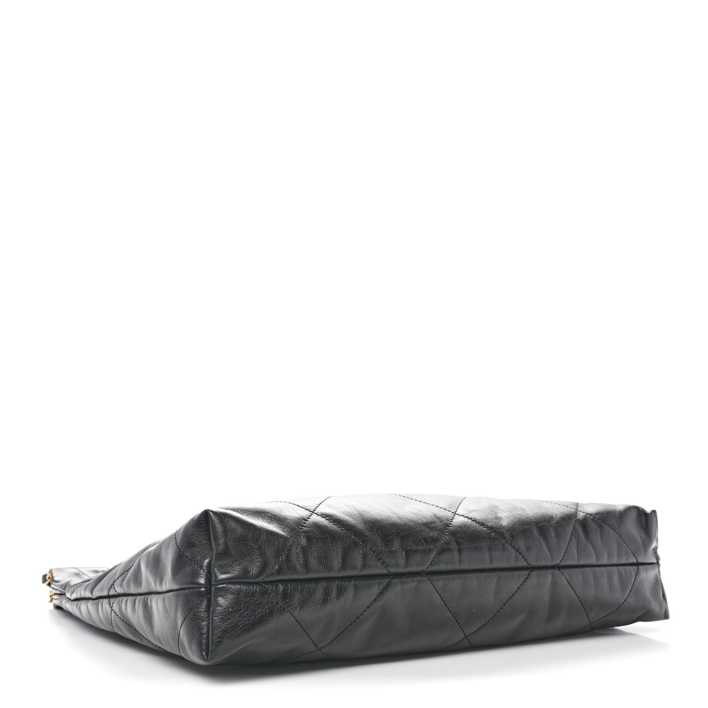 Shiny Calfskin Quilted Chanel 22 Black