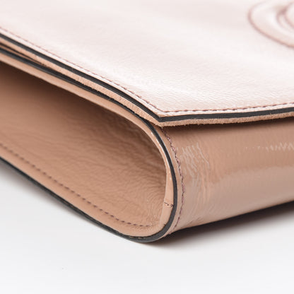 Gucci Soft Patent Medium Soho Clutch Dark Cipria 5 of 15