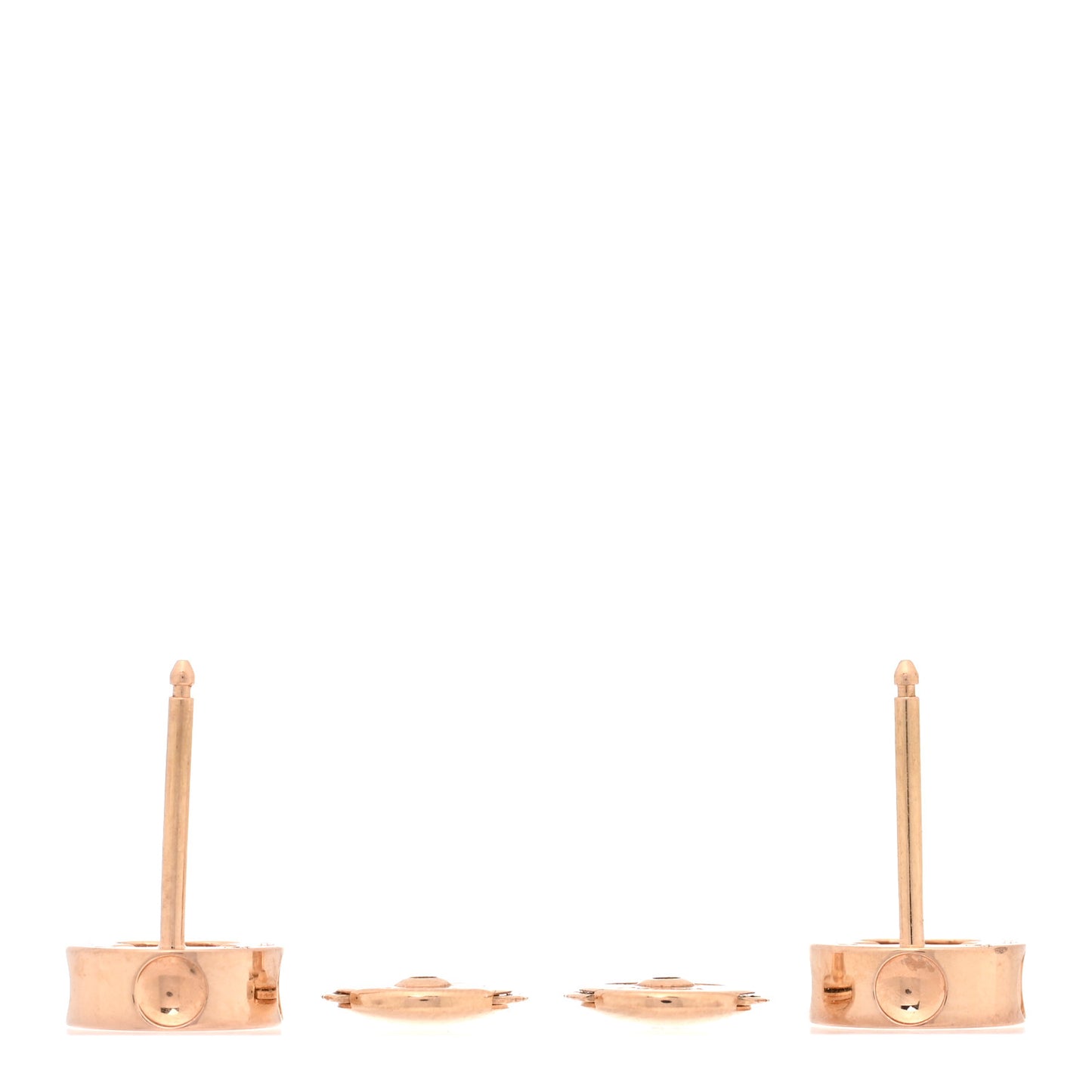 18K Pink Gold Empreinte Ear Studs Earrings