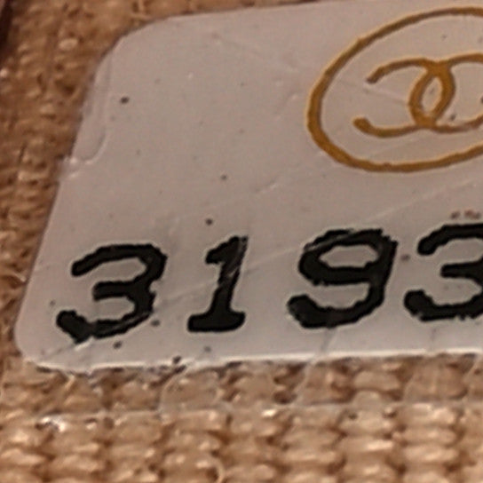 Caviar Quilted Flap Card Holder Wallet Beige